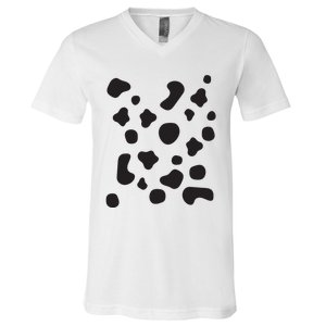 Dalmatian Dog Cool Halloween Group Couple Costume Men Women V-Neck T-Shirt