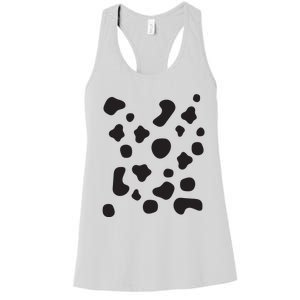 Dalmatian Dog Cool Halloween Group Couple Costume Men Women Women's Racerback Tank