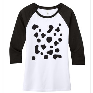 Dalmatian Dog Cool Halloween Group Couple Costume Men Women Women's Tri-Blend 3/4-Sleeve Raglan Shirt