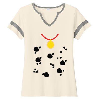 Dalmatian Dog Cute Halloween Costume 5T 4T 3T Ladies Halftime Notch Neck Tee