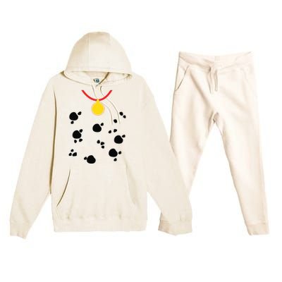 Dalmatian Dog Cute Halloween Costume 5T 4T 3T Premium Hooded Sweatsuit Set