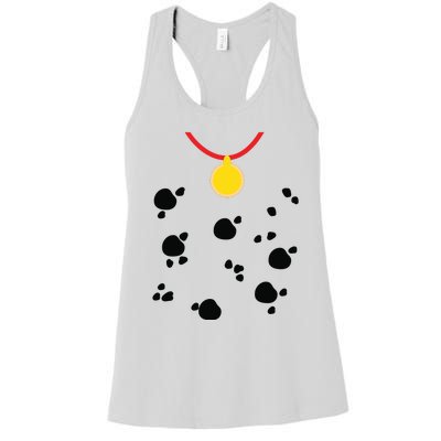 Dalmatian Dog Cute Halloween Costume 5T 4T 3T Women's Racerback Tank