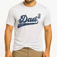 Dad3 Dad Cubed Gifts Father Of Three Daddy 3 Third Time Dad Performance Shirt