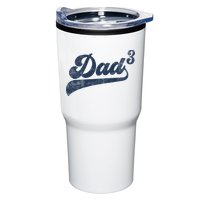 Dad3 Dad Cubed Gifts Father Of Three Daddy 3 Third Time Dad Tumbler