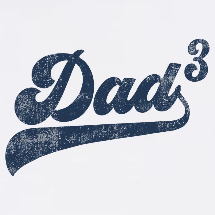 Dad3 Dad Cubed Gifts Father Of Three Daddy 3 Third Time Dad Premium T-Shirt