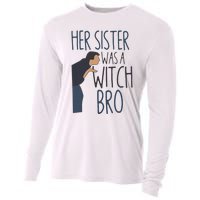 Dad3 Dad Cubed Gifts Father Of Three Her Sister Was A Witcdaddy 3 Third Time Dad Cooling Performance Long Sleeve Crew