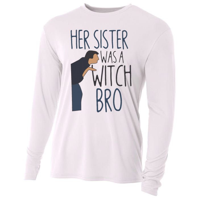 Dad3 Dad Cubed Gifts Father Of Three Her Sister Was A Witcdaddy 3 Third Time Dad Cooling Performance Long Sleeve Crew