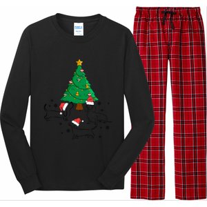 Dachshund Dog Christmas Tree Family Xmas Ugly Dog Owner Meaningful Gift Long Sleeve Pajama Set