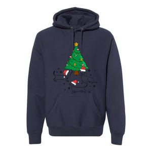 Dachshund Dog Christmas Tree Family Xmas Ugly Dog Owner Meaningful Gift Premium Hoodie