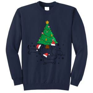 Dachshund Dog Christmas Tree Family Xmas Ugly Dog Owner Meaningful Gift Tall Sweatshirt