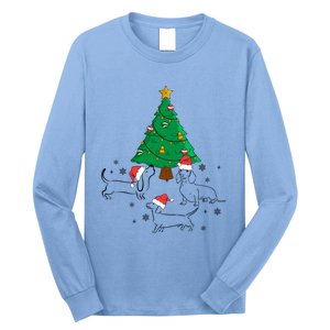 Dachshund Dog Christmas Tree Family Xmas Ugly Dog Owner Meaningful Gift Long Sleeve Shirt