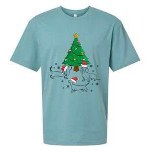 Dachshund Dog Christmas Tree Family Xmas Ugly Dog Owner Meaningful Gift Sueded Cloud Jersey T-Shirt