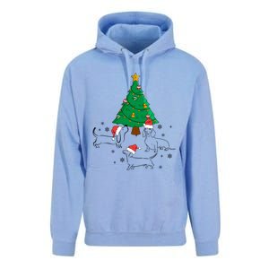 Dachshund Dog Christmas Tree Family Xmas Ugly Dog Owner Meaningful Gift Unisex Surf Hoodie