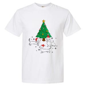 Dachshund Dog Christmas Tree Family Xmas Ugly Dog Owner Meaningful Gift Garment-Dyed Heavyweight T-Shirt