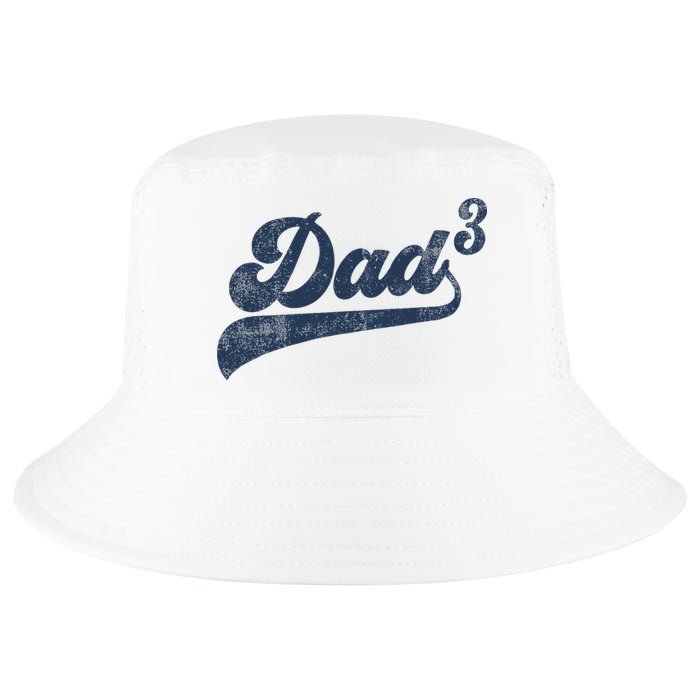 Dad3 Dad Cubed Gifts Father Of Three Daddy 3 Third Time Dad Cool Comfort Performance Bucket Hat