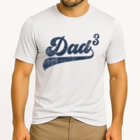Dad3 Dad Cubed Gifts Father Of Three Daddy 3 Third Time Dad Performance Shirt