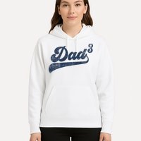 Dad3 Dad Cubed Gifts Father Of Three Daddy 3 Third Time Dad Hoodie