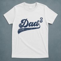 Dad3 Dad Cubed Gifts Father Of Three Daddy 3 Third Time Dad T-Shirt