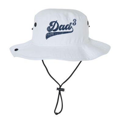 Dad3 Dad Cubed Gifts Father Of Three Daddy 3 Third Time Dad Bucket Hat