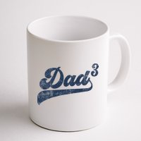 Dad3 Dad Cubed Gifts Father Of Three Daddy 3 Third Time Dad Mug