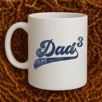 Dad3 Dad Cubed Gifts Father Of Three Daddy 3 Third Time Dad Mug