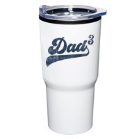Dad3 Dad Cubed Gifts Father Of Three Daddy 3 Third Time Dad Tumbler
