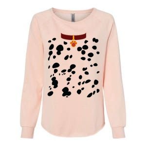 Dog Dalmatian Costume Dalmations Spots Puppy Print Halloween Womens California Wash Sweatshirt