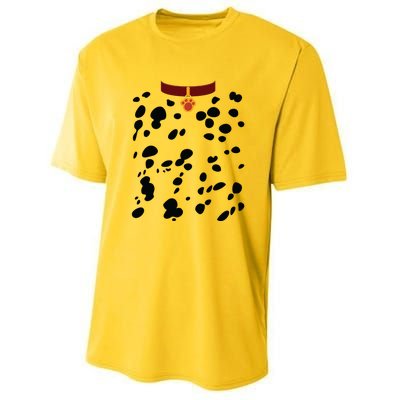 Dog Dalmatian Costume Dalmations Spots Puppy Print Halloween Youth Performance Sprint T-Shirt