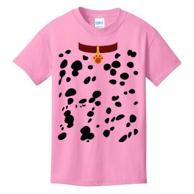 Dog Dalmatian Costume Dalmations Spots Puppy Print Halloween Kids T-Shirt