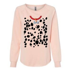 Dog Dalmatian Costume Dalmations Spots Puppy Print Halloween Womens California Wash Sweatshirt