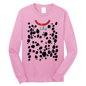 Dog Dalmatian Costume Dalmations Spots Puppy Print Halloween Long Sleeve Shirt