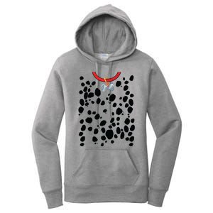 Dog Dalmatian Costume Dalmations Spots Puppy Print Halloween Women's Pullover Hoodie