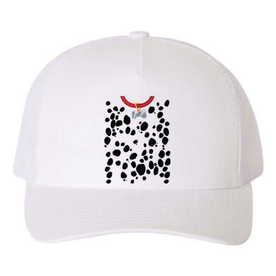 Dog Dalmatian Costume Dalmations Spots Puppy Print Halloween Yupoong Adult 5-Panel Trucker Hat