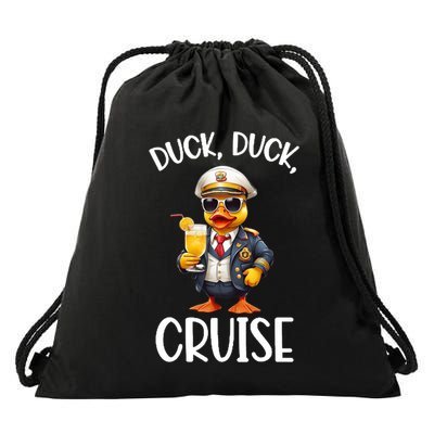 Duck Duck Cruise Funny Family Cruising Matching Group Great Gift Drawstring Bag