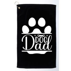 Dog Dad Cute T Platinum Collection Golf Towel