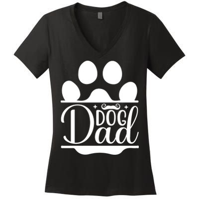 Dog Dad Cute T Women's V-Neck T-Shirt