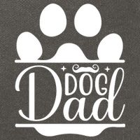 Dog Dad Cute T Cotton Canvas Backpack