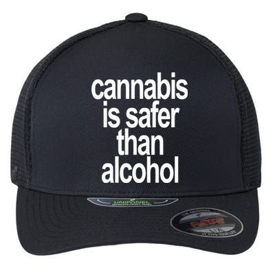 David Dinenberg Cannabis Is Safer Than Alcohol Flexfit Unipanel Trucker Cap