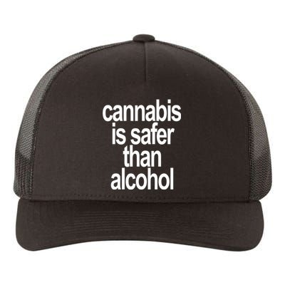 David Dinenberg Cannabis Is Safer Than Alcohol Yupoong Adult 5-Panel Trucker Hat