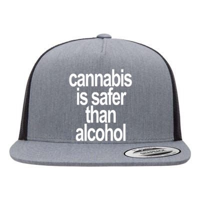 David Dinenberg Cannabis Is Safer Than Alcohol Flat Bill Trucker Hat