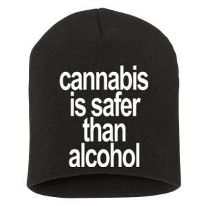 David Dinenberg Cannabis Is Safer Than Alcohol Short Acrylic Beanie