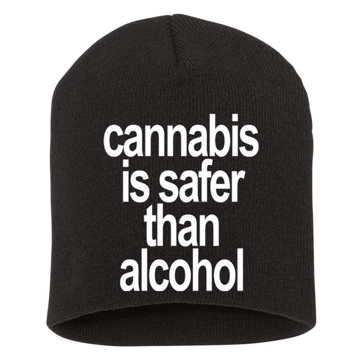 David Dinenberg Cannabis Is Safer Than Alcohol Short Acrylic Beanie