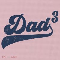 Dad3 Dad Cubed Gifts Father Of Three Daddy 3 Third Time Dad 25L Jumbo Tote