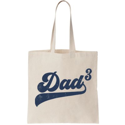 Dad3 Dad Cubed Gifts Father Of Three Daddy 3 Third Time Dad Bag