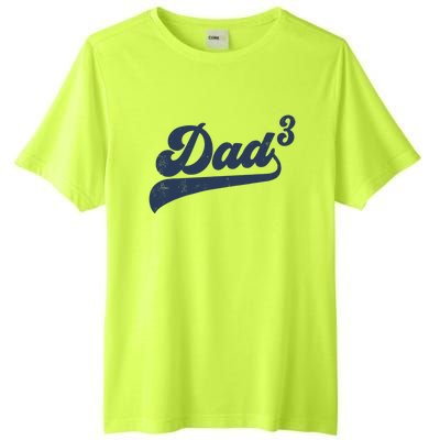 Dad3 Dad Cubed Gifts Father Of Three Daddy 3 Third Time Dad Tall Fusion ChromaSoft Performance T-Shirt