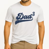 Dad3 Dad Cubed Gifts Father Of Three Daddy 3 Third Time Dad Performance Shirt