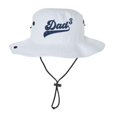 Dad3 Dad Cubed Gifts Father Of Three Daddy 3 Third Time Dad Legacy Cool Fit Booney Bucket Hat