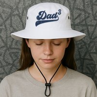 Dad3 Dad Cubed Gifts Father Of Three Daddy 3 Third Time Dad Bucket Hat