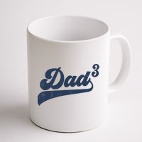 Dad3 Dad Cubed Gifts Father Of Three Daddy 3 Third Time Dad Mug