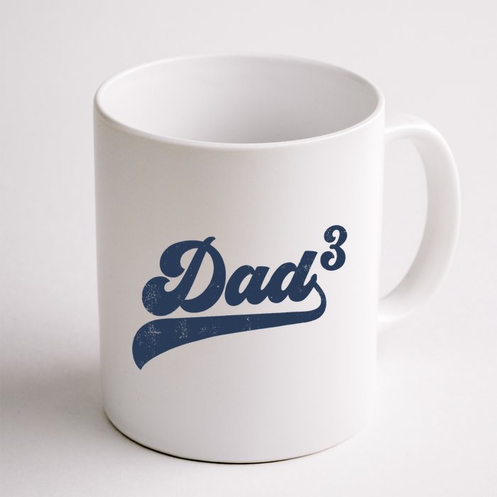 Dad3 Dad Cubed Gifts Father Of Three Daddy 3 Third Time Dad Mug